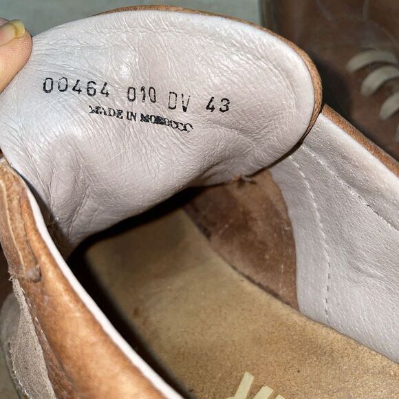 Vintage Camper Brown Leather Suede Shoes Hand Stitched, EU 43 Mens‎ US 10 - Picture 8 of 12